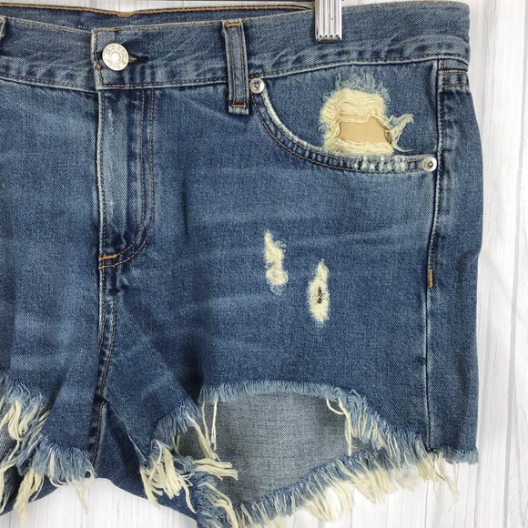 NEW Rag Bone Distress Denim Cut Off Short Size 29 - Picture 3 of 8